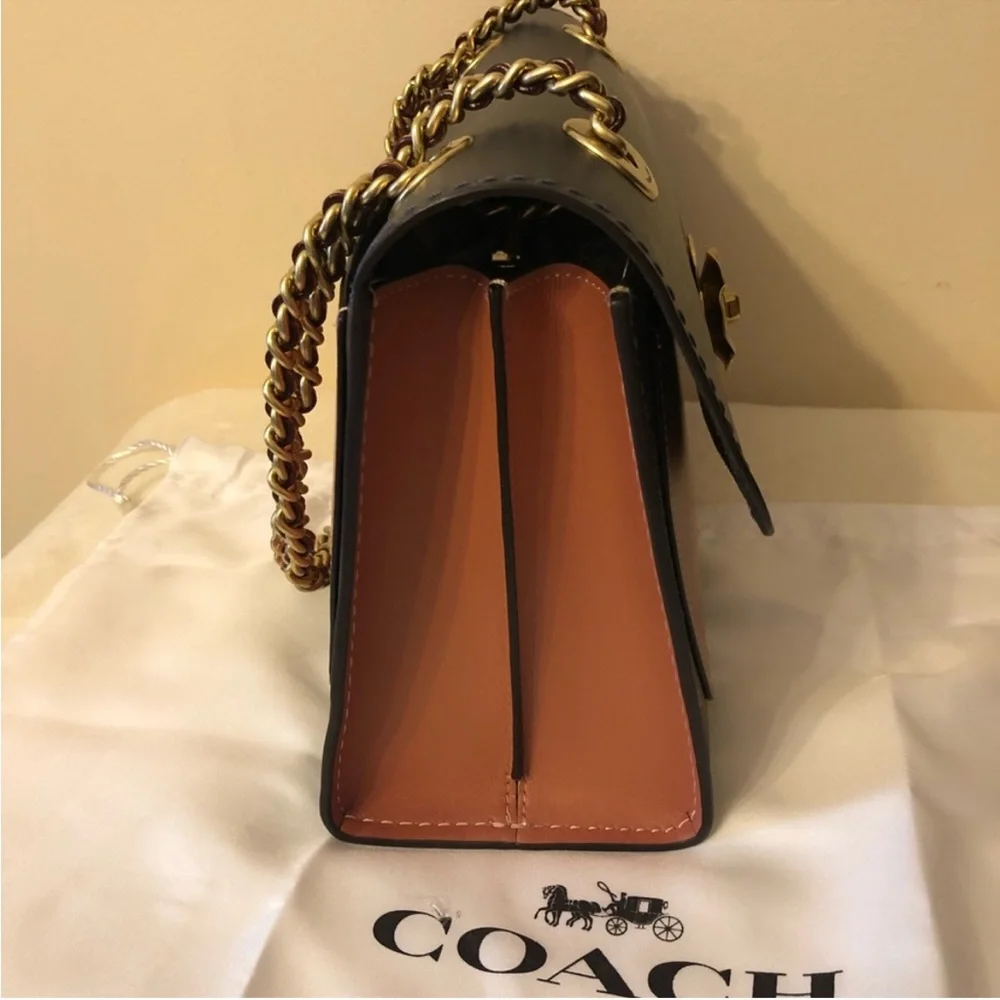 Signature Color Block Pocket Parker Coach Bag - Picture 8 of 8